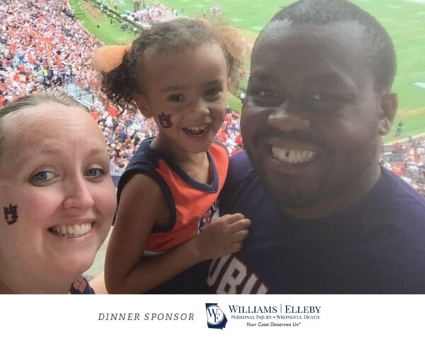 Jaye Richardson, Helping One Guy honoree, bravely battling brain cancer.