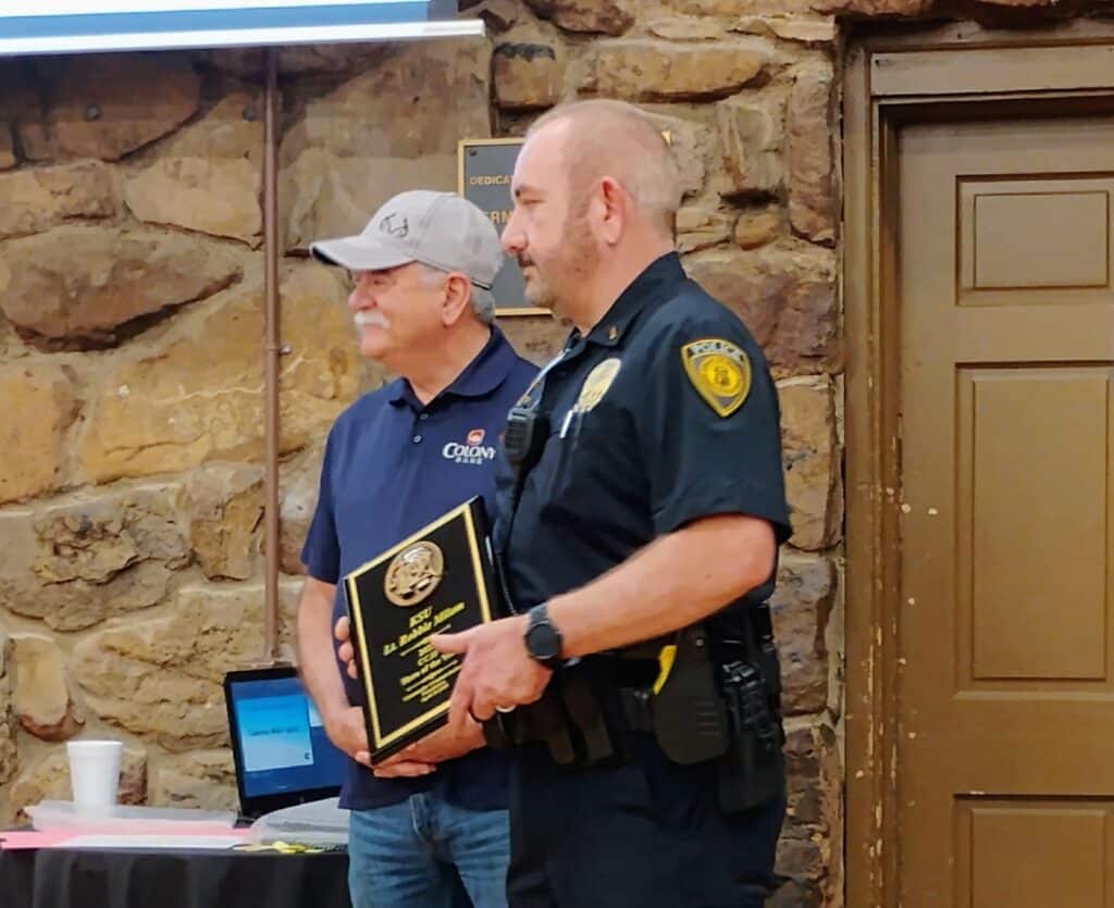 Helping One Guy honoree Robert Milam, recognized for his heroic rescue and recovery after a house fire